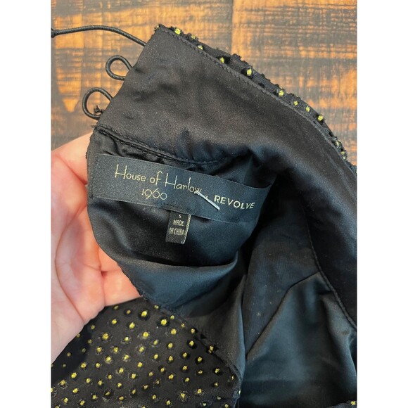 House of Harlow 1960 Dress Womens Small Sheer Long Sleeve Mini Revolve - Picture 4 of 7